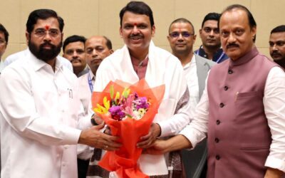 Devendra Fadnavis Sworn in as Maharashtra CM for the Third Time, Eknath Shinde and Ajit Pawar Take Oath as Deputies