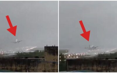 A Dangerous Moment: Plane Attempts Landing in Chennai Amid #CycloneFengal