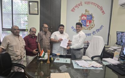 कांग्रेस प्रवक्ता राकेश शेट्टी ने मुलुंड की समस्याओं को लेकर टी-वार्ड अधिकारी से की मुलाकात