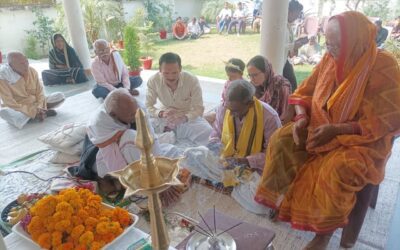 नारायण ज्ञान धाम में धूमधाम से मनाई गई सरस्वती पूजा