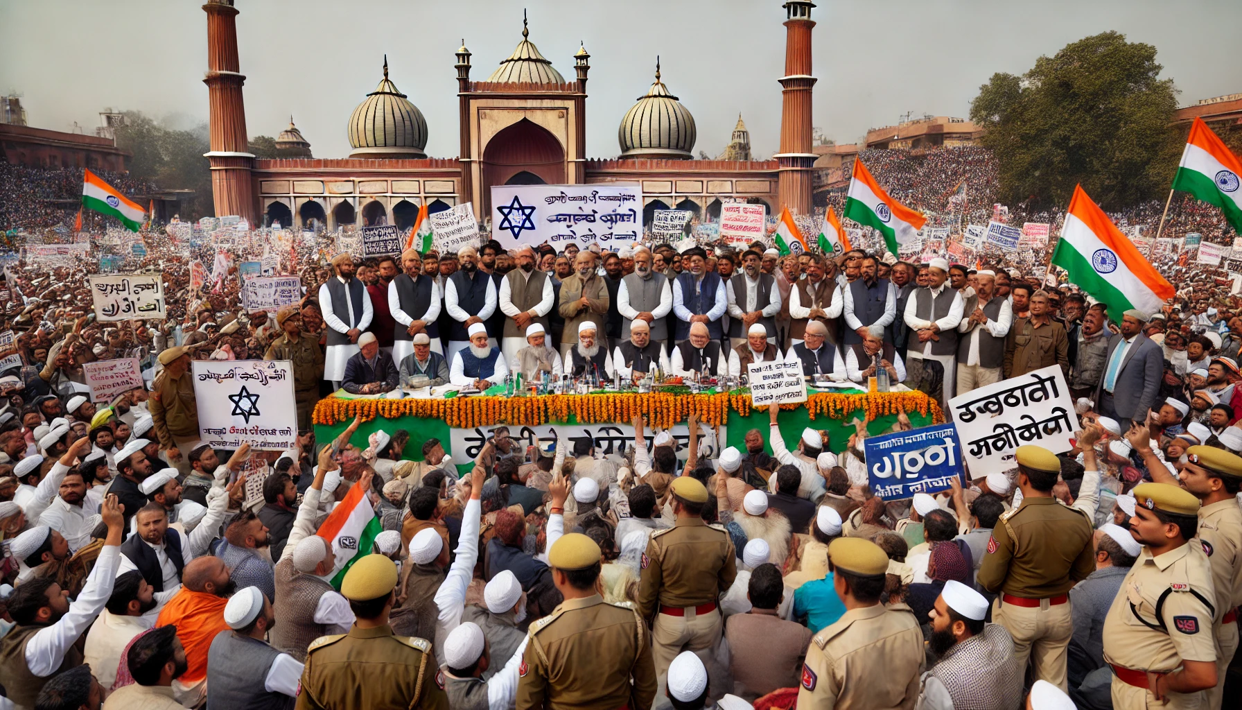 Muslim organizations intensify protest against Waqf Bill, demonstrate at Jantar Mantar.