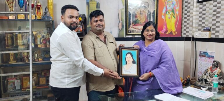 नितिन गुप्ता ने दी नवनिर्वाचित प्रभाग समिति अध्यक्षा श्रीकला पिल्ले को बधाई